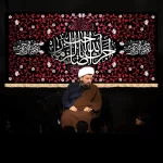 طرح بنر و کتیبه پشت منبری محرم و شهادت امام حسین (ع)