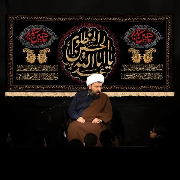 طرح بنر و کتیبه پشت منبری محرم و شهادت امام حسین (ع)