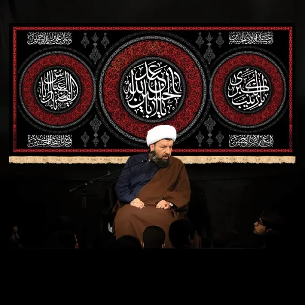 طرح بنر و کتیبه پشت منبری محرم و شهادت امام حسین (ع)