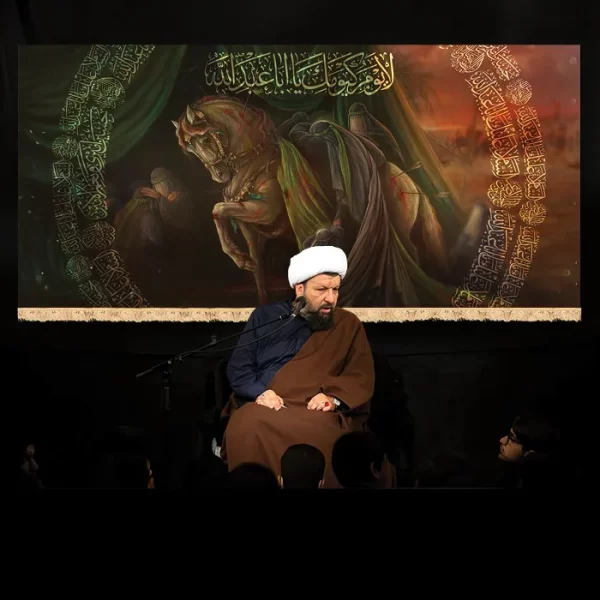 طرح بنر و کتیبه پشت منبری محرم و شهادت امام حسین (ع)