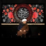 طرح بنر و کتیبه پشت منبری محرم و شهادت امام حسین (ع)