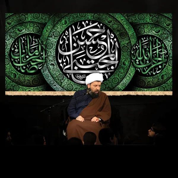 طرح بنر و کتیبه پشت منبری محرم و شهادت امام حسن مجتبی (ع) حسن المجتبی