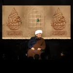 طرح بنر و کتیبه پشت منبری شهادت امام حسن مجتبی (ع)  تصویر خاکی ضریح