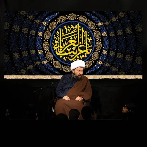 طرح بنر و کتیبه پشت منبری آخر صفر وفات پیامر اکرم (ص) و شهادت امام حسن و امام رضا  (ع)