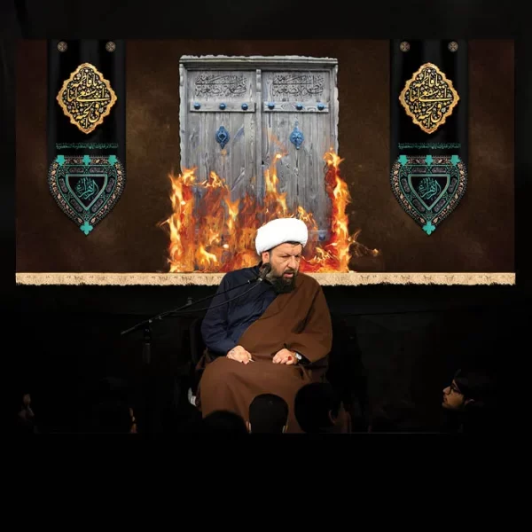 طرح بنر و کتیبه پشت منبری ایام فاطمیه شهادت حضرت فاطمه زهرا (س)