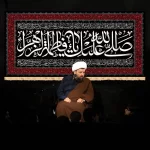 طرح بنر و کتیبه پشت منبری ایام فاطمیه شهادت حضرت فاطمه زهرا (س)