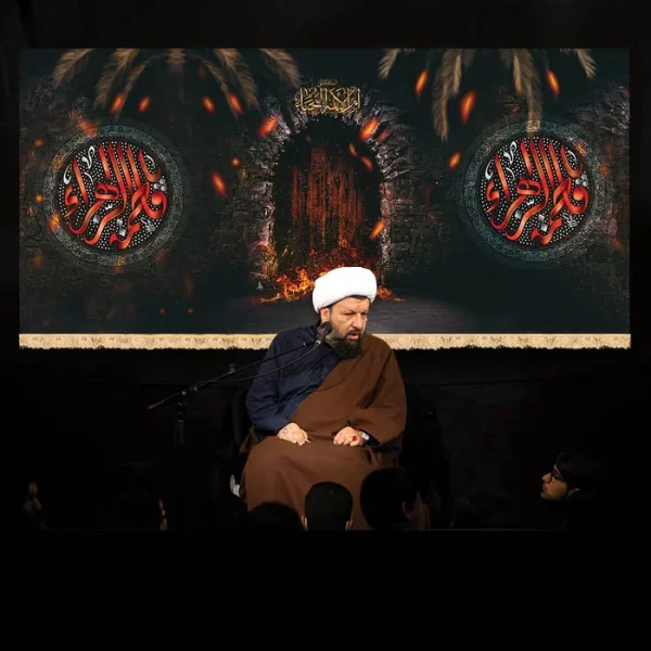 طرح بنر و کتیبه پشت منبری ایام فاطمیه شهادت حضرت فاطمه زهرا (س)