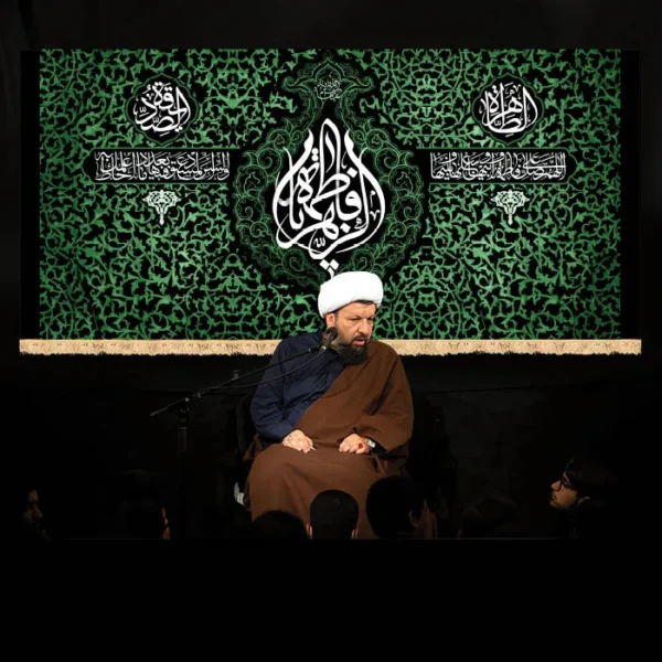 طرح بنر و کتیبه پشت منبری ایام فاطمیه شهادت حضرت فاطمه زهرا (س)