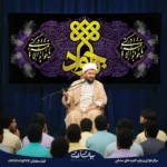 طرح بنر و کتیبه شهادت امام محمد تقی جواد (ع) - یا جواد الائمه - مشکی و بنفش