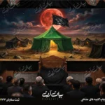 طرح بنر و کتیبه پشت منبری لایه باز شهادت امام حسین (ع) محرم و عاشورا  50147