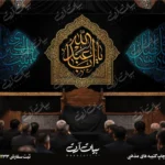 طرح بنر و کتیبه پشت منبری لایه باز شهادت امام حسین (ع) محرم و عاشورا  50161