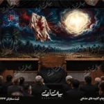طرح بنر و کتیبه پشت منبری لایه باز شهادت امام حسین (ع) محرم و عاشورا  50162