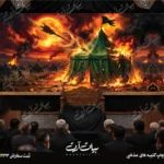 طرح بنر و کتیبه پشت منبری لایه باز شهادت امام حسین (ع) محرم و عاشورا  50190