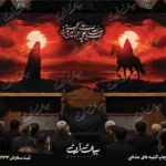طرح بنر و کتیبه پشت منبری لایه باز شهادت امام حسین (ع) محرم و عاشورا  50203