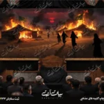 طرح بنر و کتیبه پشت منبری لایه باز شهادت امام حسین (ع) محرم و عاشورا  50204