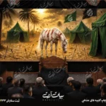 طرح بنر و کتیبه پشت منبری لایه باز شهادت امام حسین (ع) محرم و عاشورا  50264