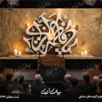 طرح بنر و کتیبه پشت منبری ایام فاطمیه شهادت حضرت فاطمه زهرا (س)