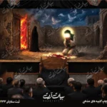 طرح بنر و کتیبه پشت منبری ایام فاطمیه شهادت حضرت فاطمه زهرا (س)