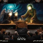 طرح بنر و کتیبه پشت منبری ایام فاطمیه شهادت حضرت فاطمه زهرا (س)