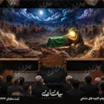 طرح بنر و کتیبه پشت منبری ایام فاطمیه شهادت حضرت فاطمه زهرا (س)