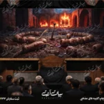 طرح بنر و کتیبه پشت منبری ایام فاطمیه شهادت حضرت فاطمه زهرا (س)