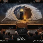 طرح بنر و کتیبه پشت منبری ایام فاطمیه شهادت حضرت فاطمه زهرا (س)