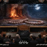 طرح بنر و کتیبه پشت منبری ایام فاطمیه شهادت حضرت فاطمه زهرا (س)